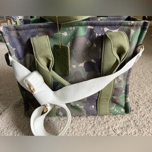NWT Camouflage Crossbody Tote Bag